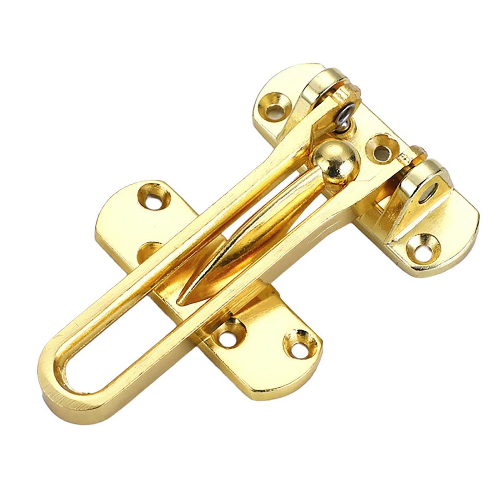 Kalttoy Gold Door Security Swing Handle Latches Childproof Door Set & Against Theft Protections For Home & Hotel Use Provides Swing Handle