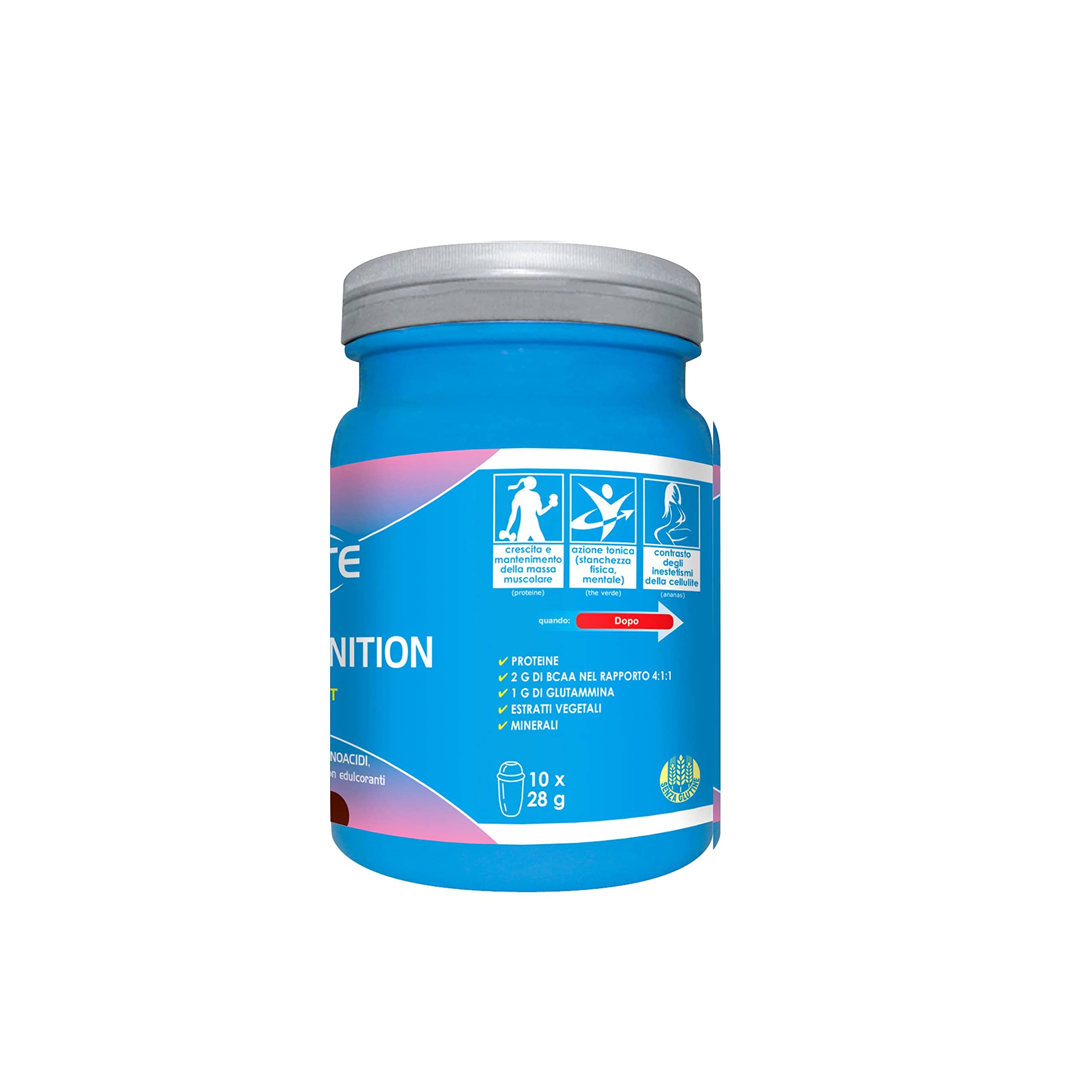 Ultimate Italia - Woman Definition Post Workout - 280g - gusto cacao - integratore per il recupero post allenamento con proteine, aminoacidi, minerali ed estratti vegetali, senza glutine