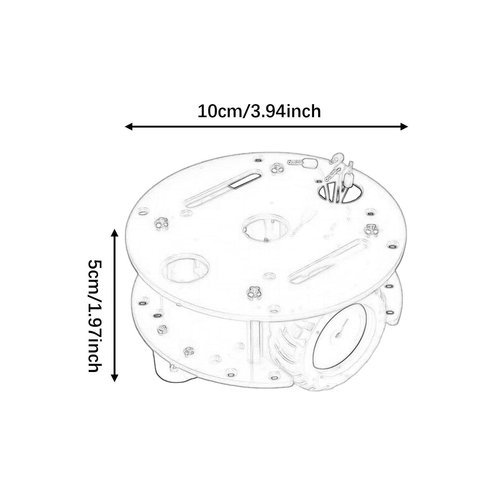 Chasis de Coche Robot Inteligente, Chasis DIY, Marco de Codificación, Regalo, Motor Reductor, Plata