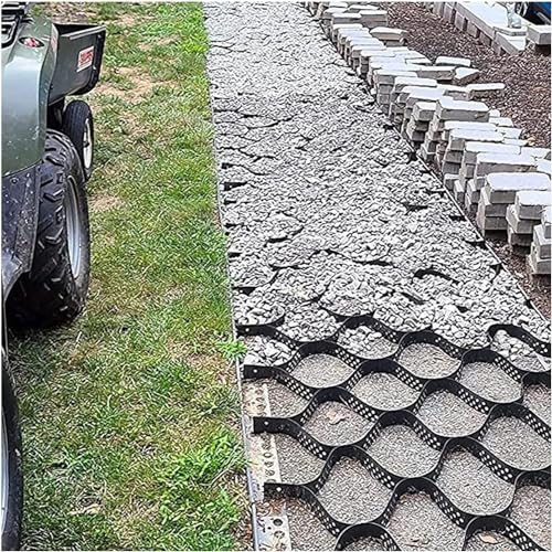 Rejilla estabilizadora de grava múltiple (2 x 7 m) para calzadas, caminos y paisajismo, soporte de suelo resistente