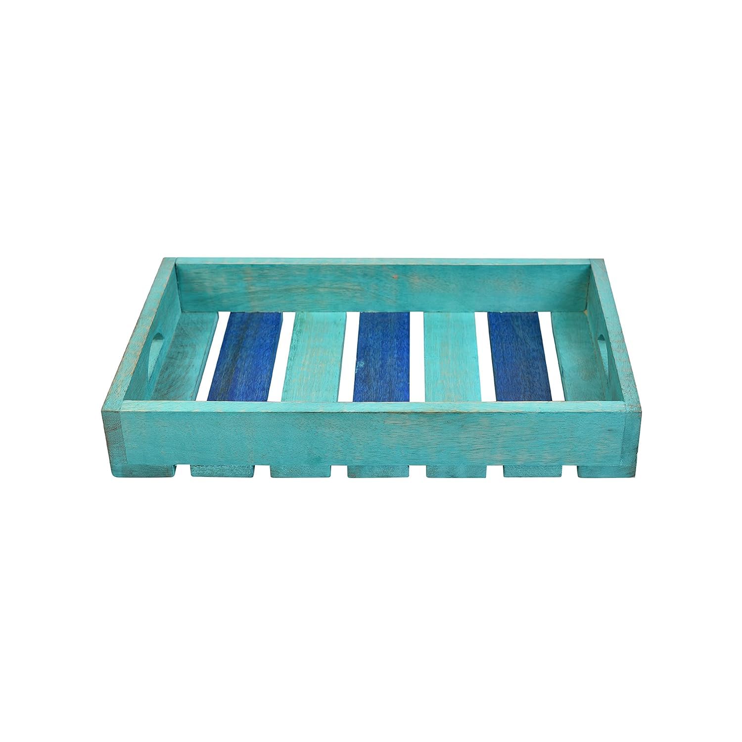 Craft Expertise Decorative Wooden Serving Tray, Multicolor, 11.5 Inches 1