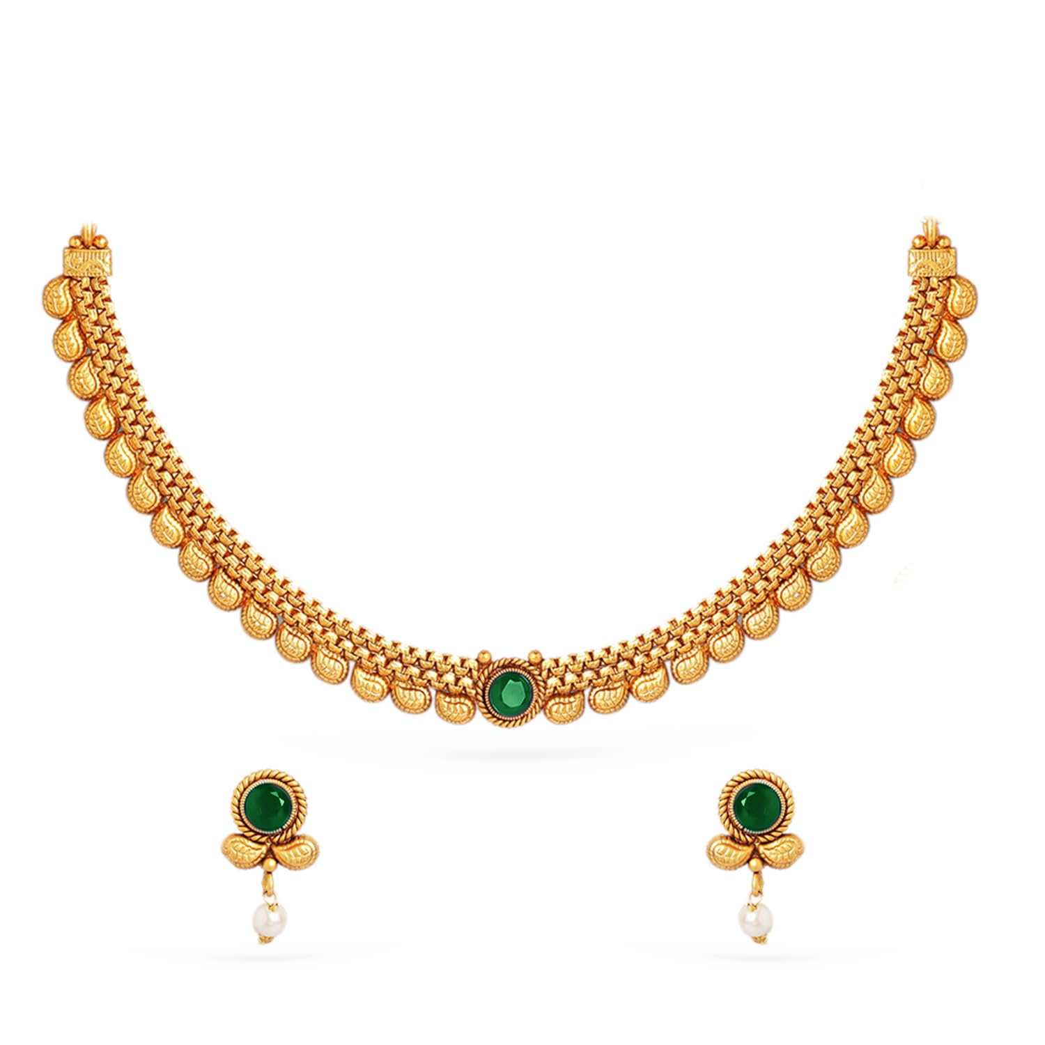 Necklace Set Gold Plated Traditional Stylish Jewellery Gift for Women & Girls-image-28