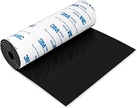 VOCOMO 5x40 Inch Silicone Furniture Pads Non-Slip Self-Adhesive Cuttable Tape - Protect Hardwood Floors, Chairs & Walls from Scratches (Black)
