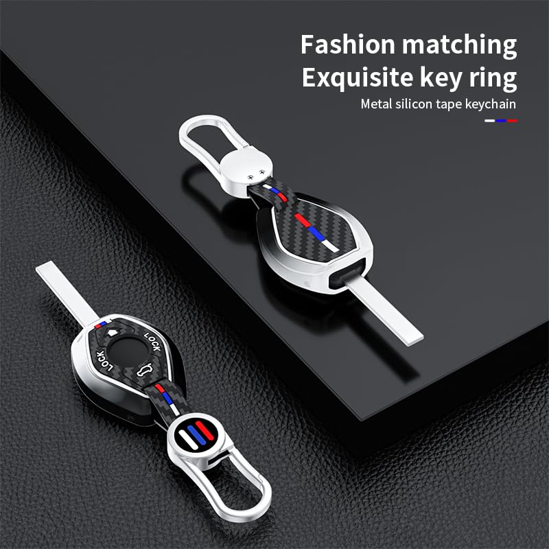 Coque de clé BMW Série 3 E46 X3 E83 Z8 E52 boîtier métal silicone dégradé - 6