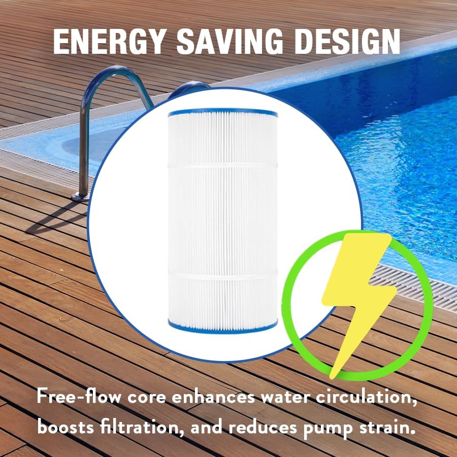 Miniatura 6 de Doheny's PA901 Filtro de spa de piscina  Filtros de repuesto para Hayward Star-Clear Plus C900, Sta-Rite PXC-95  Reemplaza a Pleatco PA90, Unicel