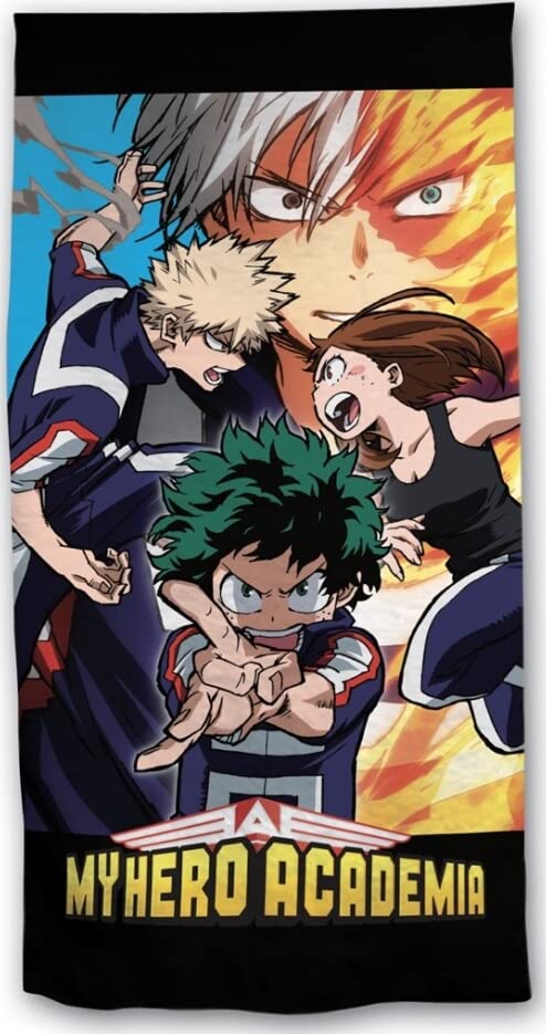 arlis Drap De Plage My Hero Academia Ou Serviette De Bain 70 X 140 Cm (Drap de Plage My Hero Academia)