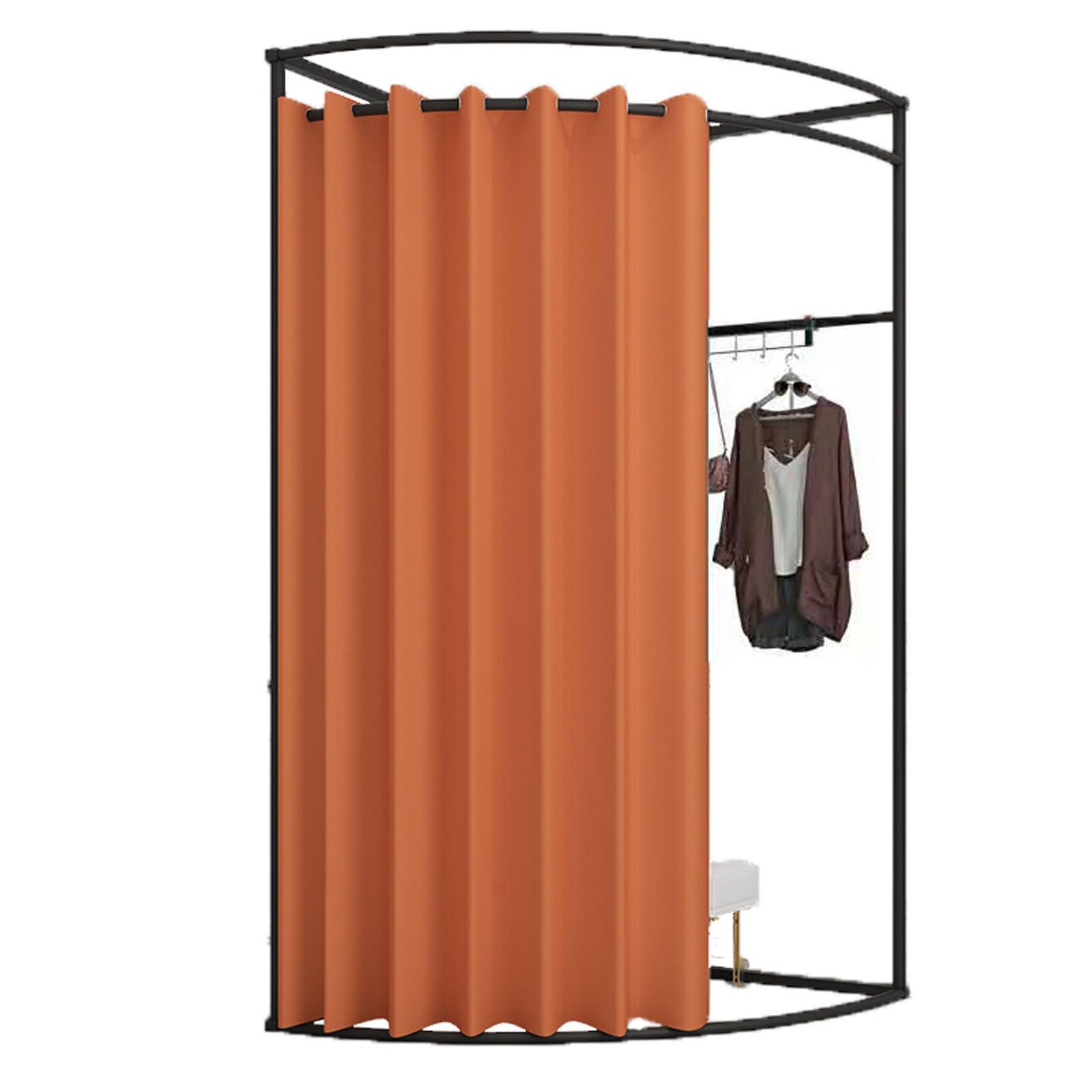 Cabine d'essayage mobile au sol pour protéger l'intimité