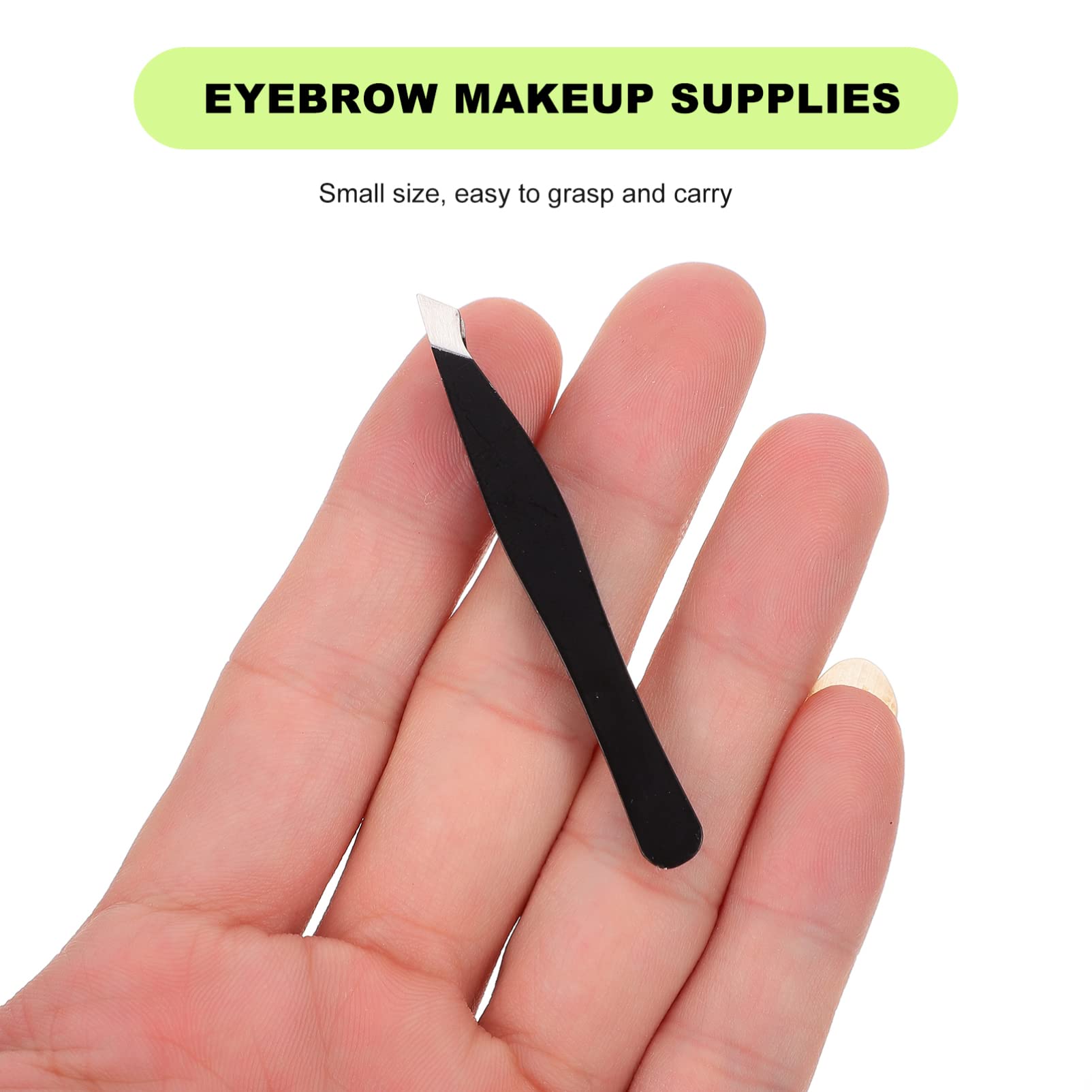 POPETPOP 20pezzi Pinzette Sopracciglia Pratiche e Resistenti Strumenti Essenziali Per Makeup e Del Viso Clip Per Estensioni Ciglia e Ritocco Sopracciglia