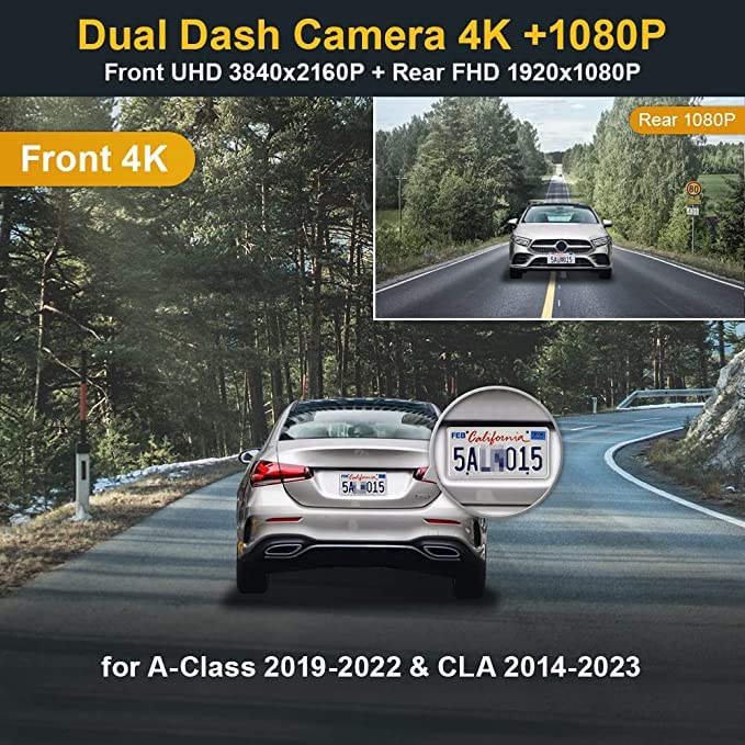 Dash Cam for Mercedes-Benz A-Class 2012 - 2023 W176 W177 CLA-C