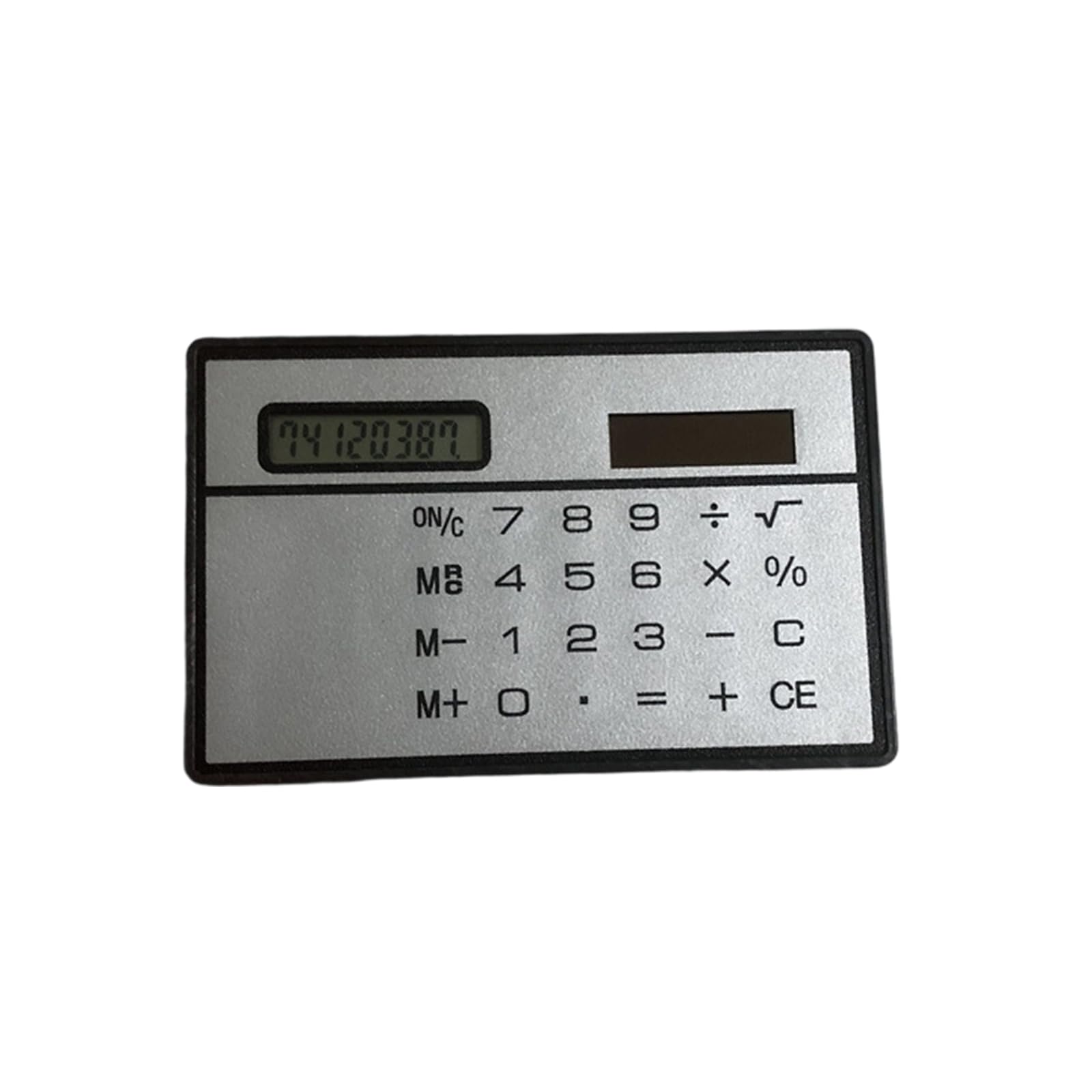 APGLSXY Thin Solar Calculator 3.35x2.09 Inch ABS 8-Digit Display for Professionals Students Solar Power Thin Calculator