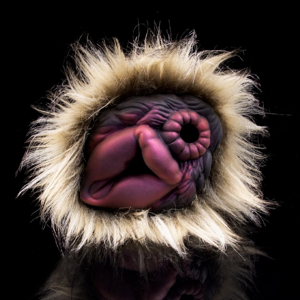 573g 2 in 1 Realistische Masturbator Sex spielzeug mit Plüsch Alien Tier Hund Vagina Masturbator Cup Monster Realistisch Groß 3D Silikon Vagina Klitoris Anal Sexspielzeug Masturbieren für Männer