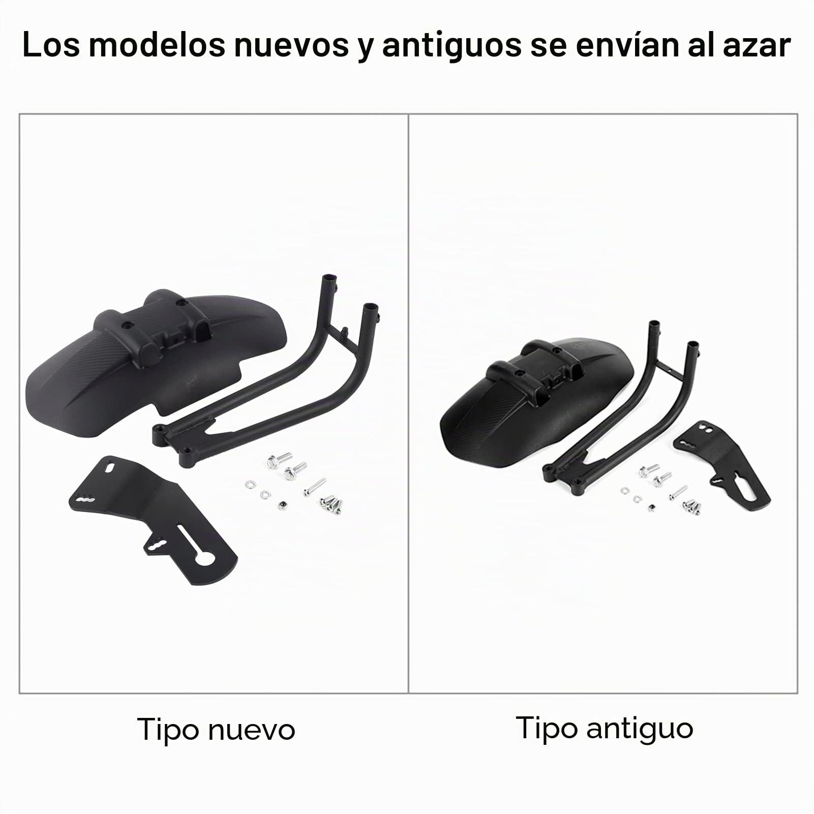 Guardabarros Trasero de Motocicleta, Protector de Guardabarros Trasero Apto para Yamaha, Negro, Ajuste Universal