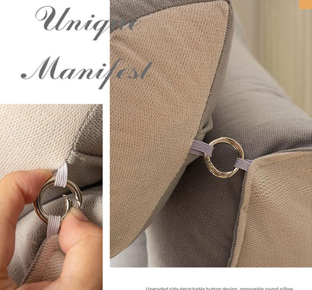 Cojín triangular de cuña para cama, para leer o jugar, soporte de posicionamiento en el sofá, respaldo de meditación, alivia la presión (café, 45 x 55 x 25 cm (1 pieza))