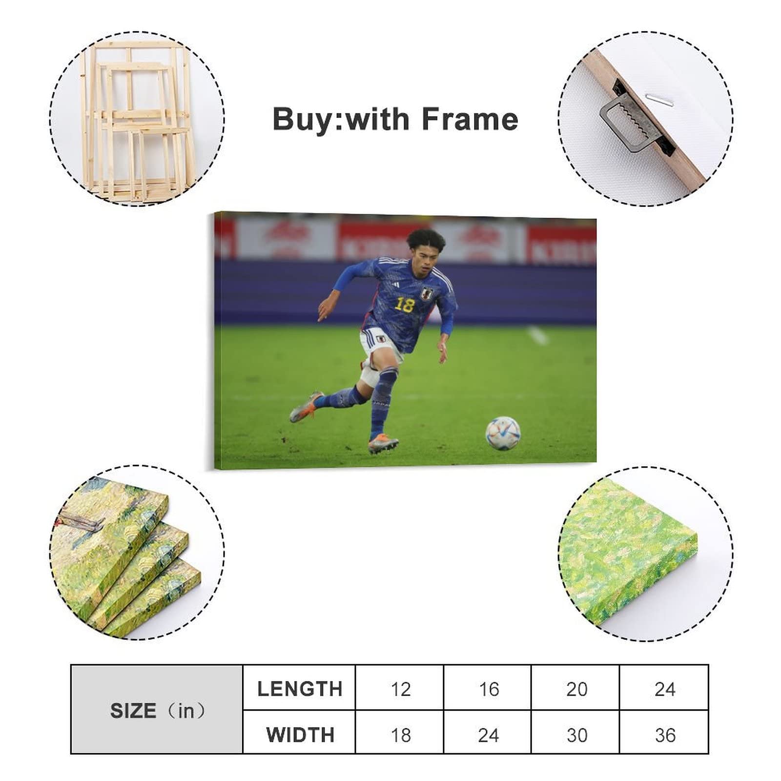 Amazon.co.jp: 三笘薫 サッカー日本代表 ポスター（7） 印刷 ポスター