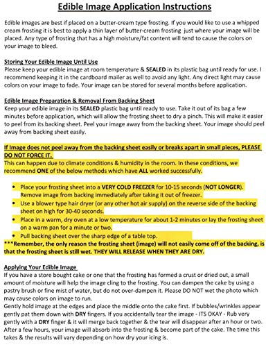 7.5" Pre-Cut Pink Edible Image Cake Topper By Tnct! #TOP1