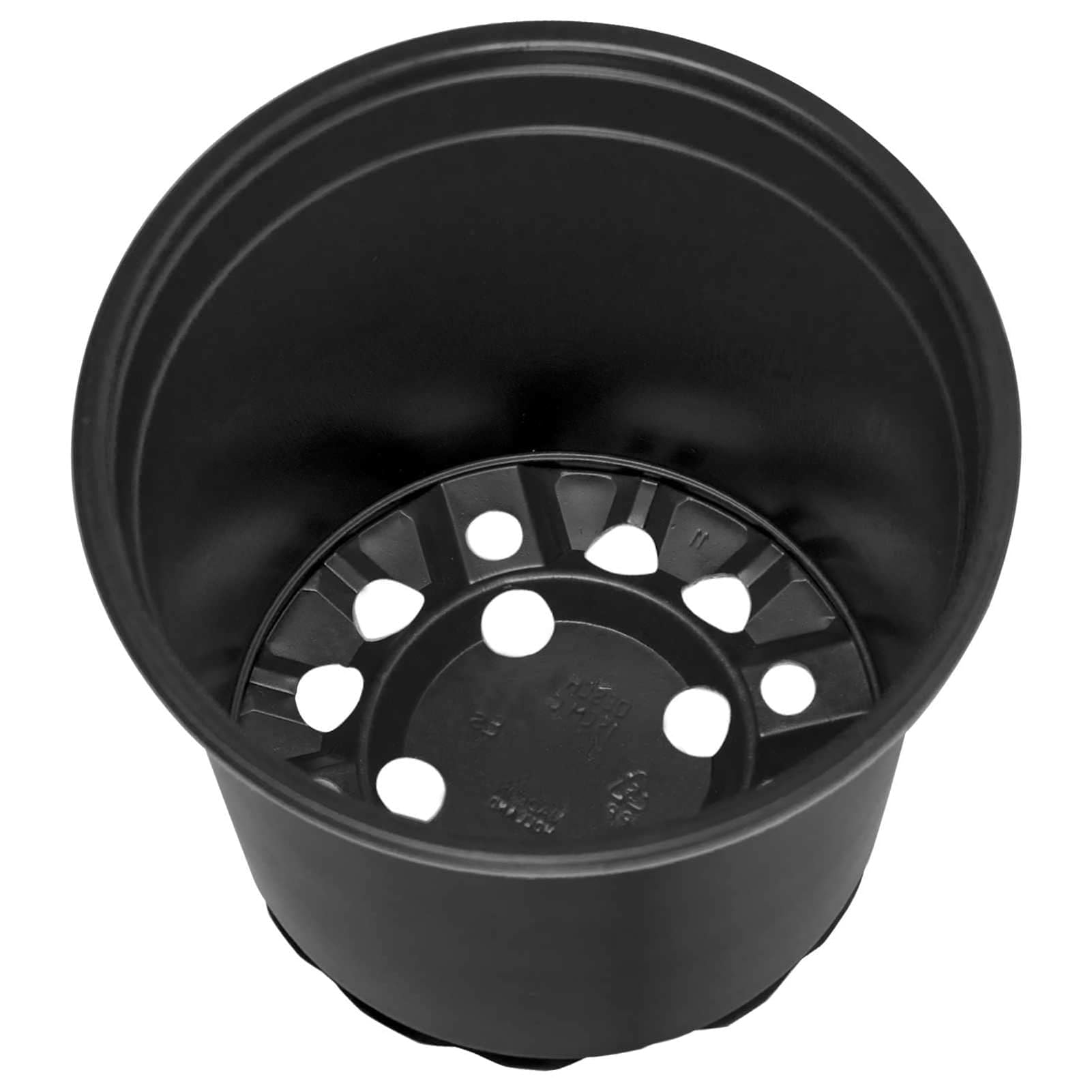 Schwarzer Kunststoff Blumentopf mit Entwässerungslöchern, 15x15x13 cm, ideal für Innen und Außen Model42029494