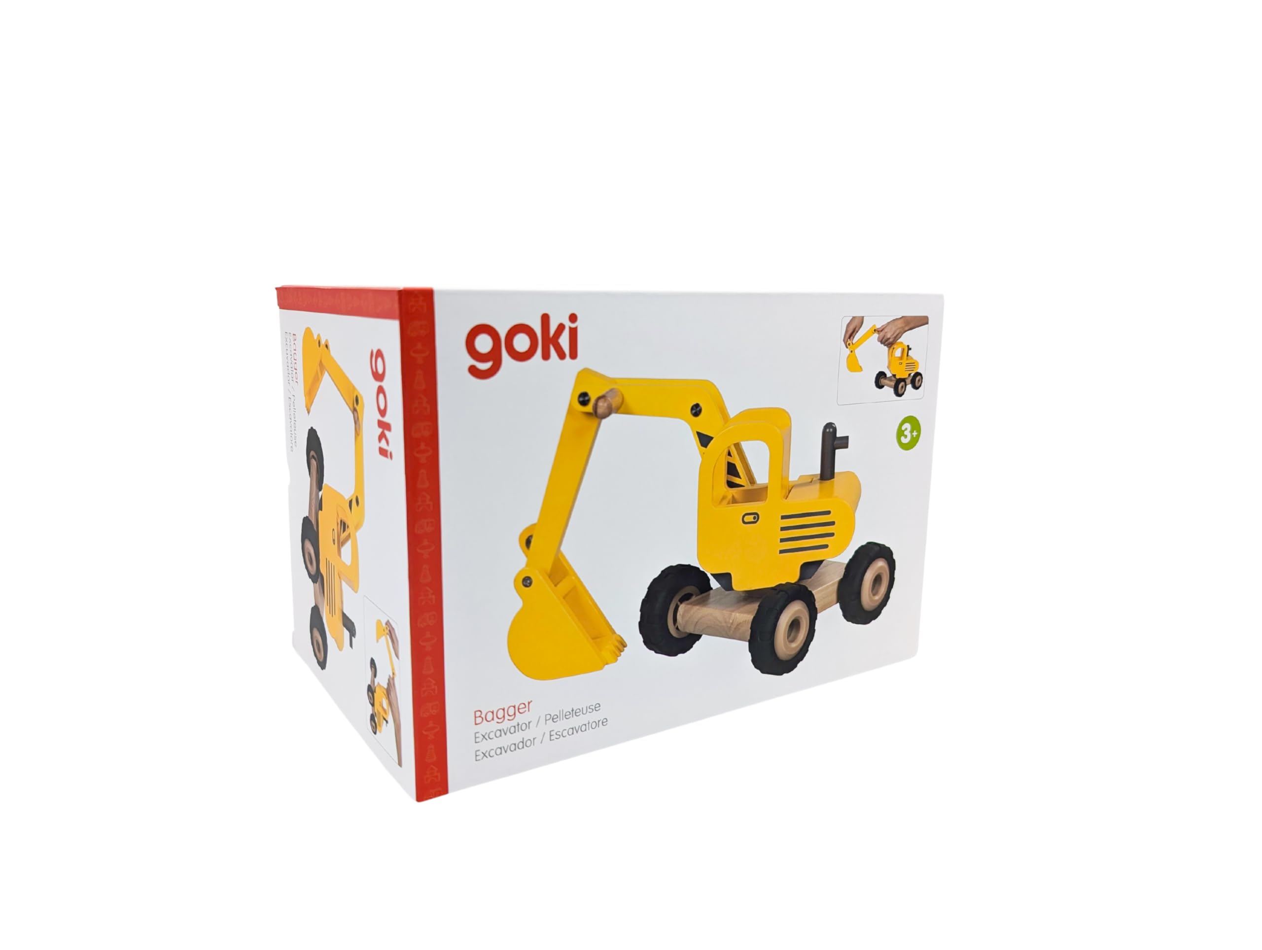 Goki 55898 Pelleteuse Jaune