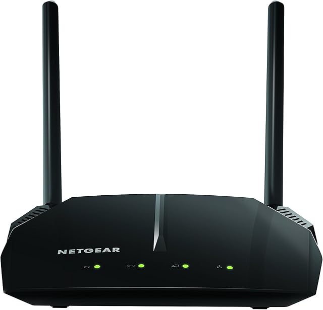 NETGEAR WiFi Router Dual Band Wireless Speed (up to 1200 Mbps) | Up to 1200 sq ft Coverage & 20 Devices | 4 x 10/100 Fast Ethernet and 1 x 2.0 USB Ports (R6120-100CNS)