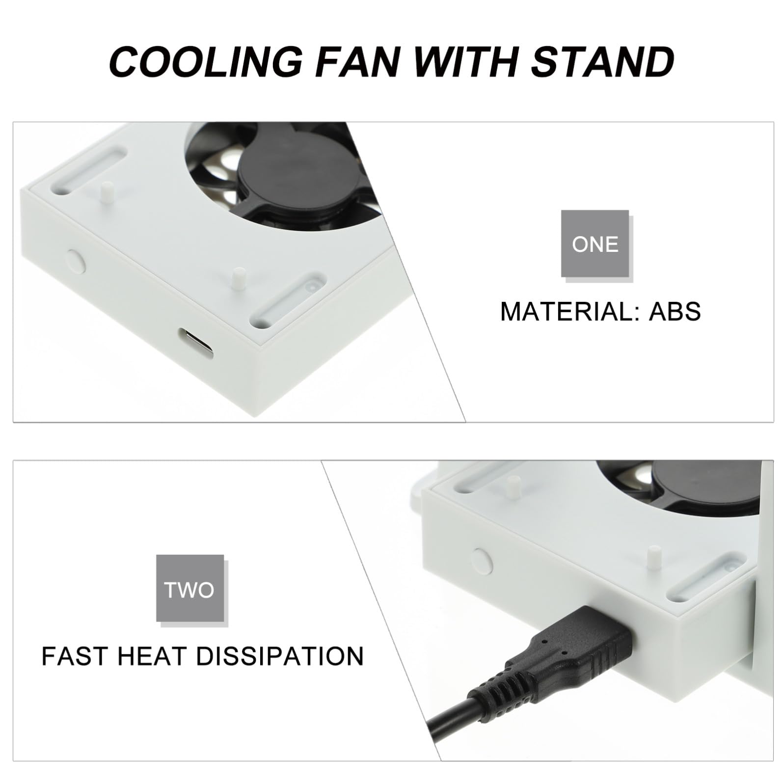 LABRIMP 1 Juego Soporte Vertical para Consola con Ventilador de Enfriamiento Ajustable Base para S con Función de Inteligente el de Aire Disipación de
