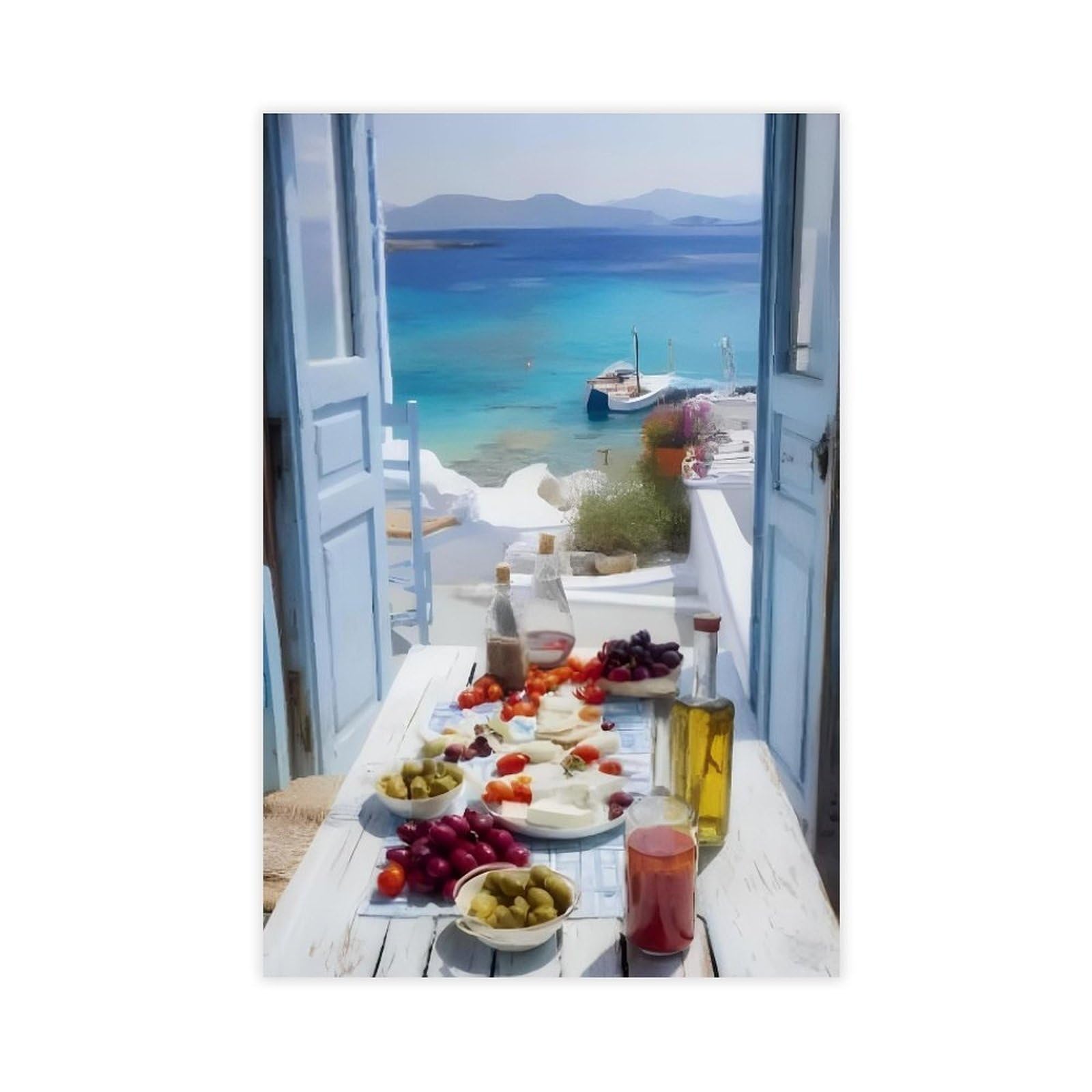 Tableau cuisine méditerranéenne 30x45cm pour une ambiance chaleureuse - 8