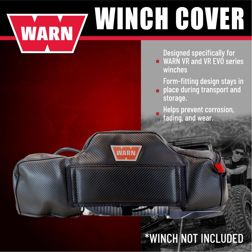 Warn Housse de treuil 107765 ; convient aux treuils Warn VR/EVO