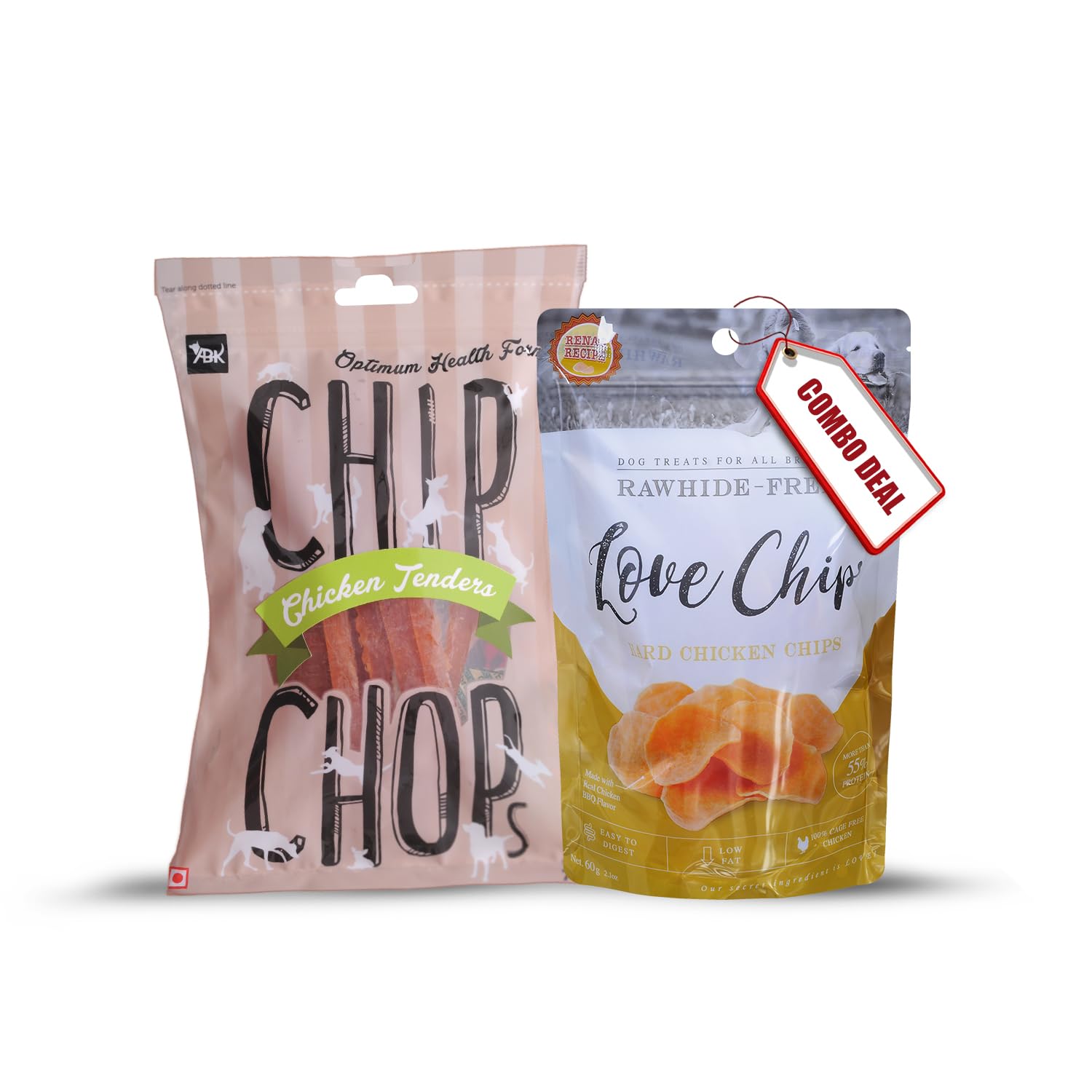 Pet Snacks Combo-Chip Chops Chicken Tenders Slice (70gm) & Renas Love Chips Hard Chicken BBQ Chips (60gm) (B08N1CMD5S) Amazon Price History, Amazon Price Tracker