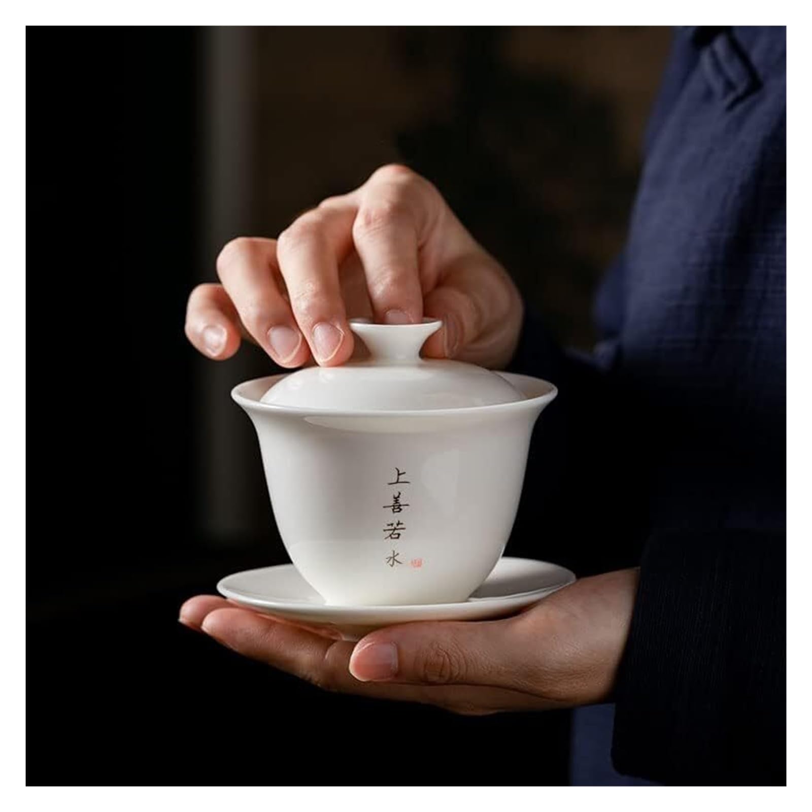 Amazon.co.jp: 陶磁器の中国茶コップ、カンフーの茶セット、 180ml