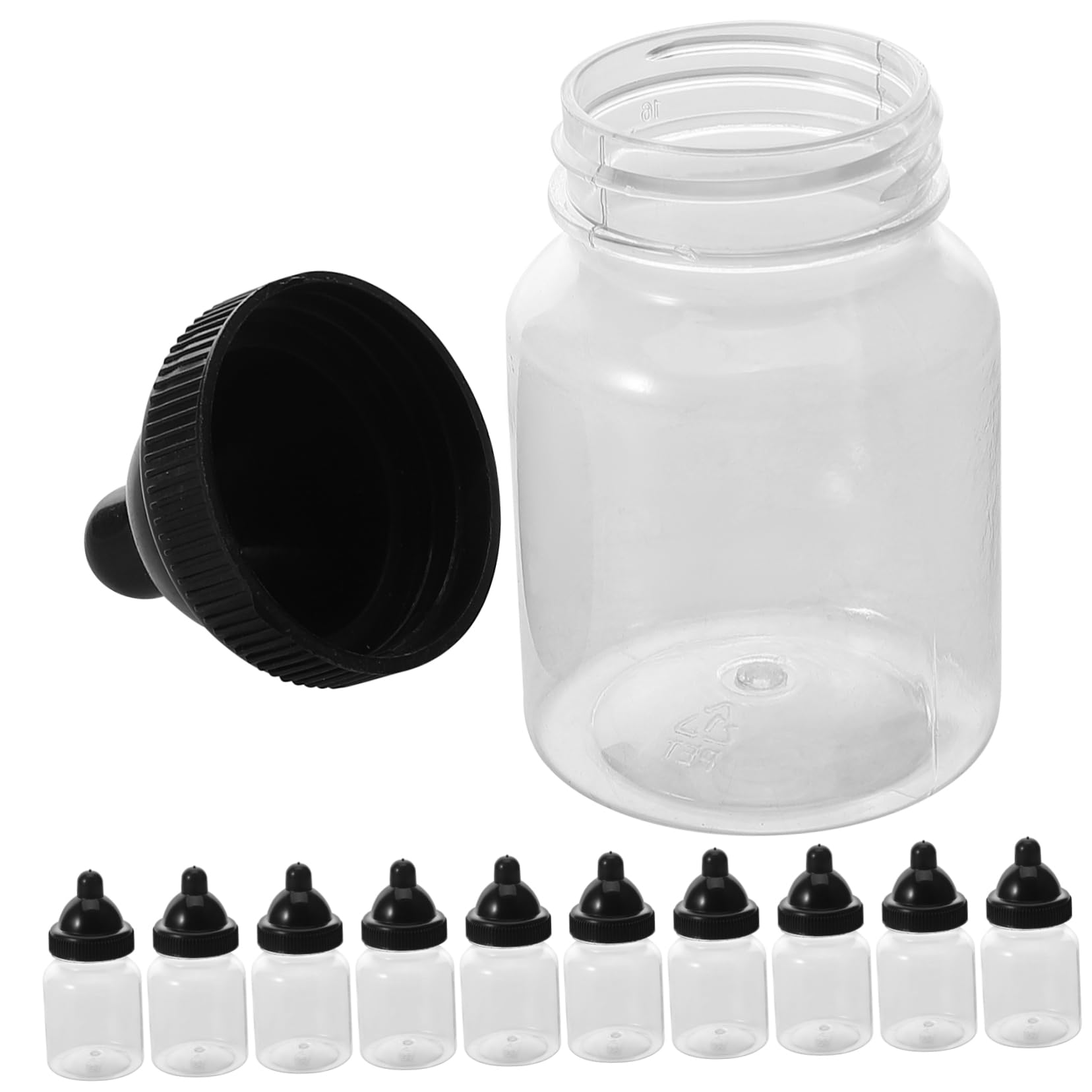 Beaupretty Lot de 12 Boîtes à Bonbons en Plastique Réutilisable de Biberon pour Baby Shower, Décorations D'événements, Boîte Créative et Élégante pour Friandises