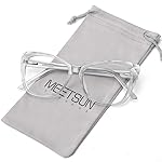 MEETSUN Blue Light Blocking Glasses for Women Anti Eyestrain Filter Blue Ray Computer Game Glasse&UV/Reduce Glare Lens (Clear Frame)