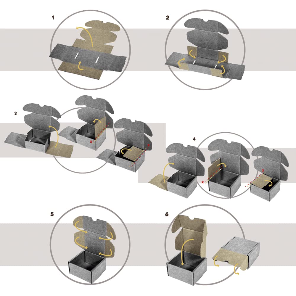 Set mit 20 selbstfaltenden Kartons aus Kraftpapier mit Deckel – Doppelwandig, robust für Versand, E-Commerce und Kurierdienste mit den Abmessungen 30x22x8 cm | Doppelwandig, robust für Versand, E-Commerce und Kurier