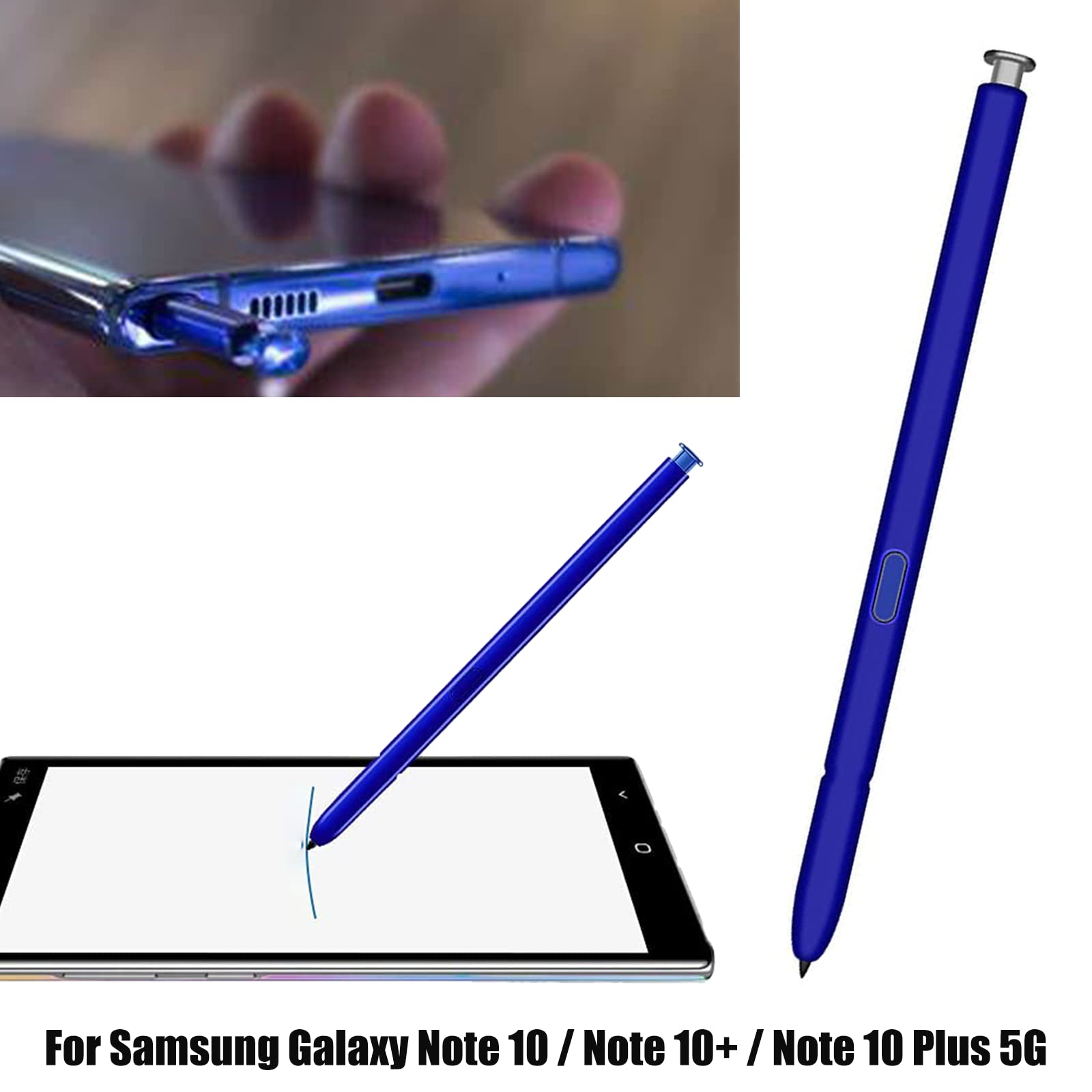 S Pen Bluetooth Originale Per Samsung Galaxy Note 10 / Note 10+ – Stylus Con Sensibilità Pressione – Colore Blu