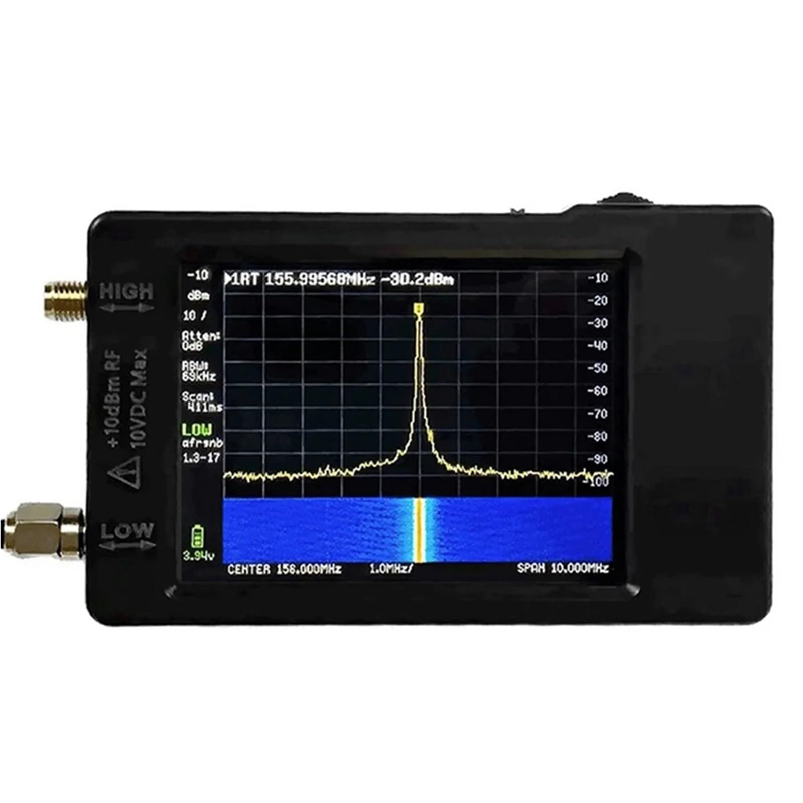 Analizador de Espectro, Analizador de espectro portátil de 2,8 pulgadas, 100 kHz-960 MHz, resistencia táctil, 320 x 240, multifunción.