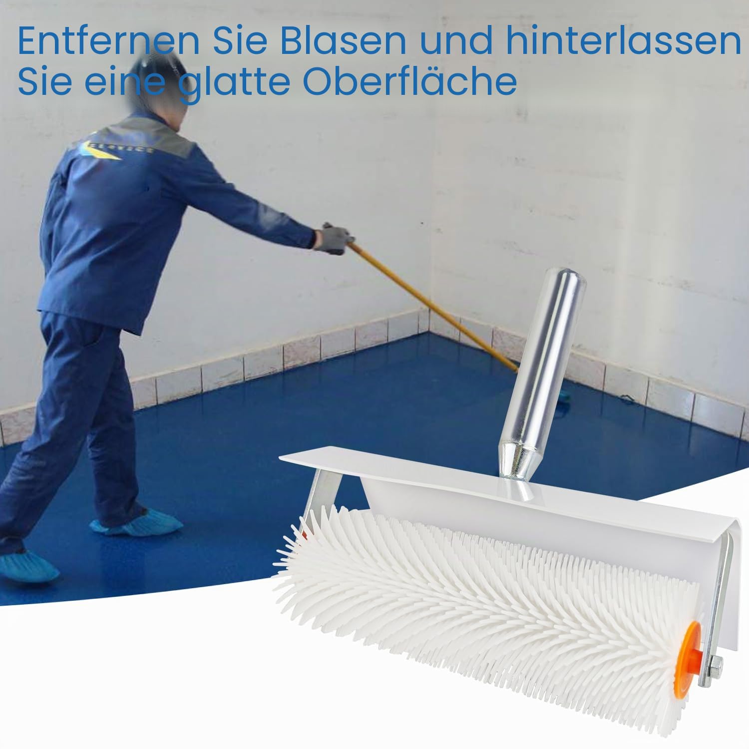 Stachelwalze, Langlebig, Verlängertes Design, Stachelwalze Ausgleichsmasse, Geeignet für Selbstnivellierenden Zement, Bodenfarbe, um Luftblasen zu Beseitigen Arbeiten (fig. reaktionär)