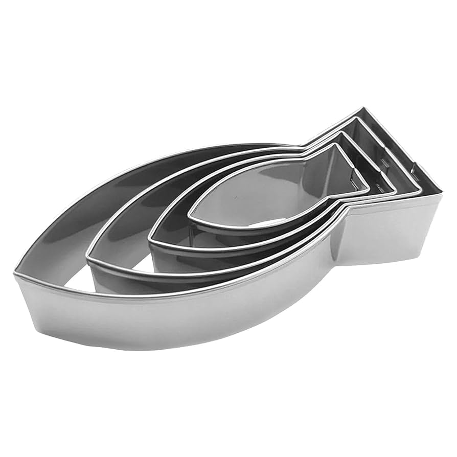 Amazon | クッキー型お魚型 クッキー型 さかな 魚 4個入り