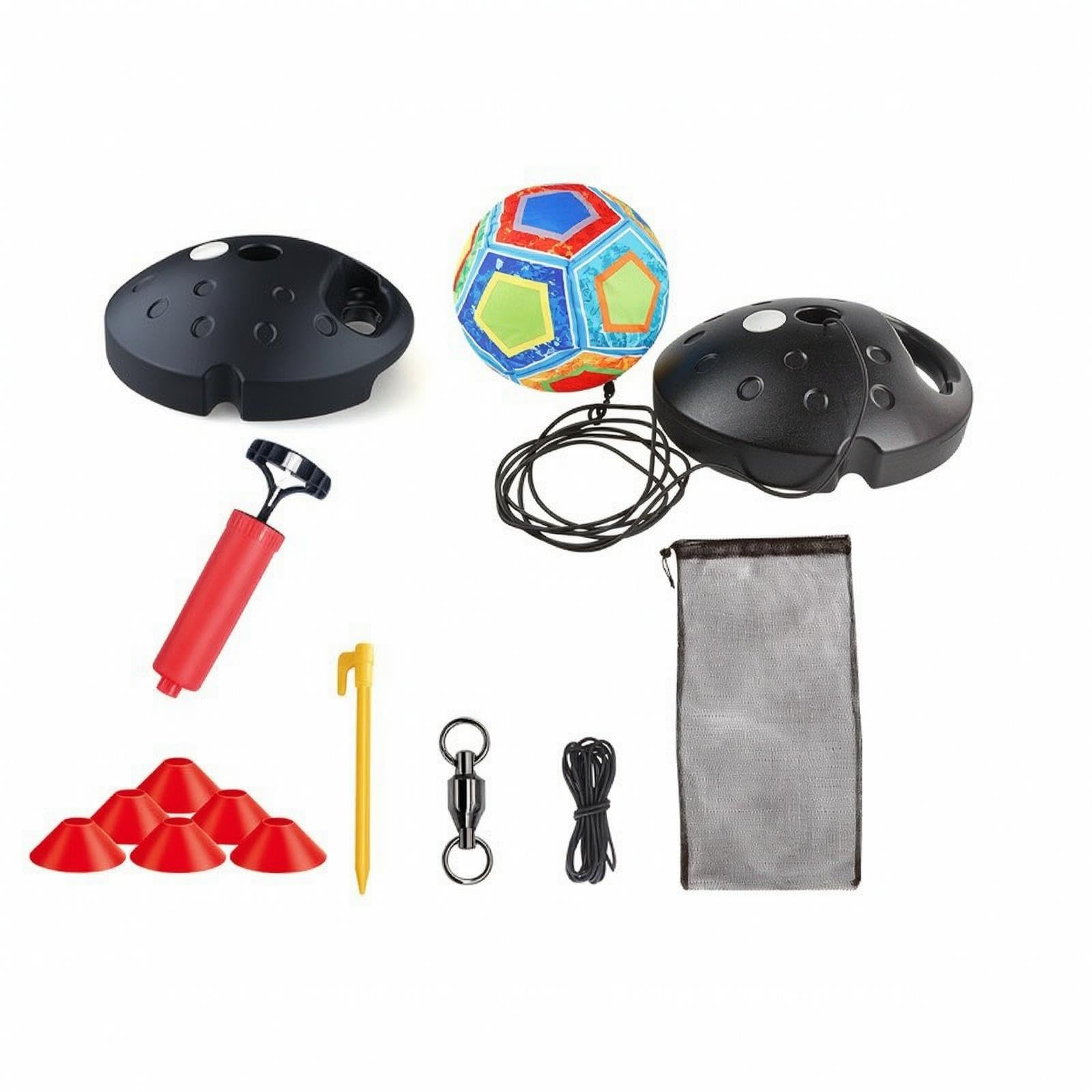 Soccer with Weighted Base Tethered Soccer Return Portable for Beginners, Kids, Backyard, Park 7888-53a | Goals & Nets | Soccer | Team Sports-image-46