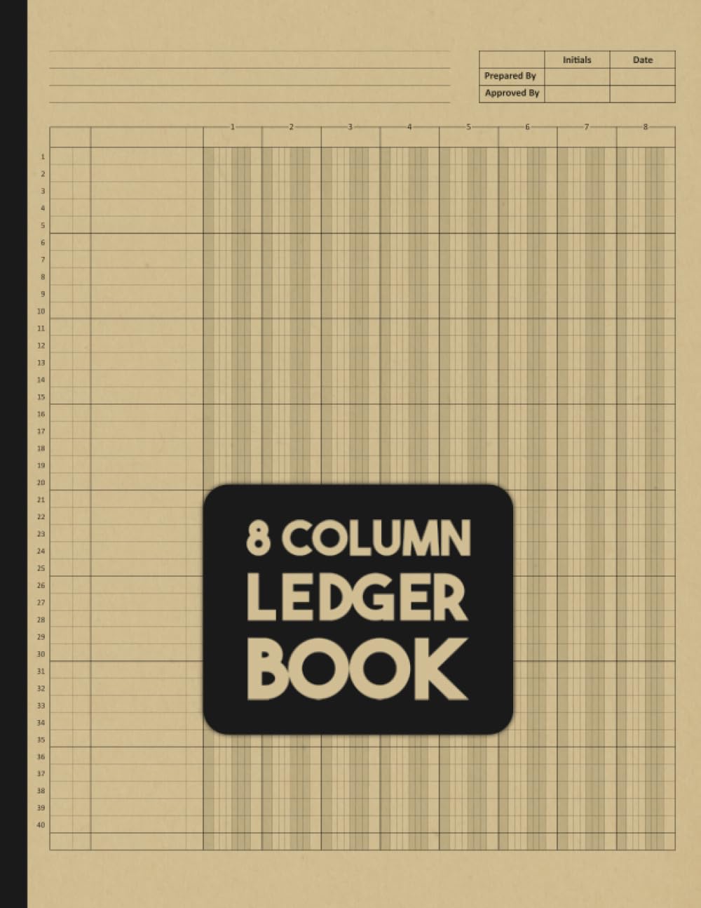 8 Column Ledger Book Efficient Accounting and