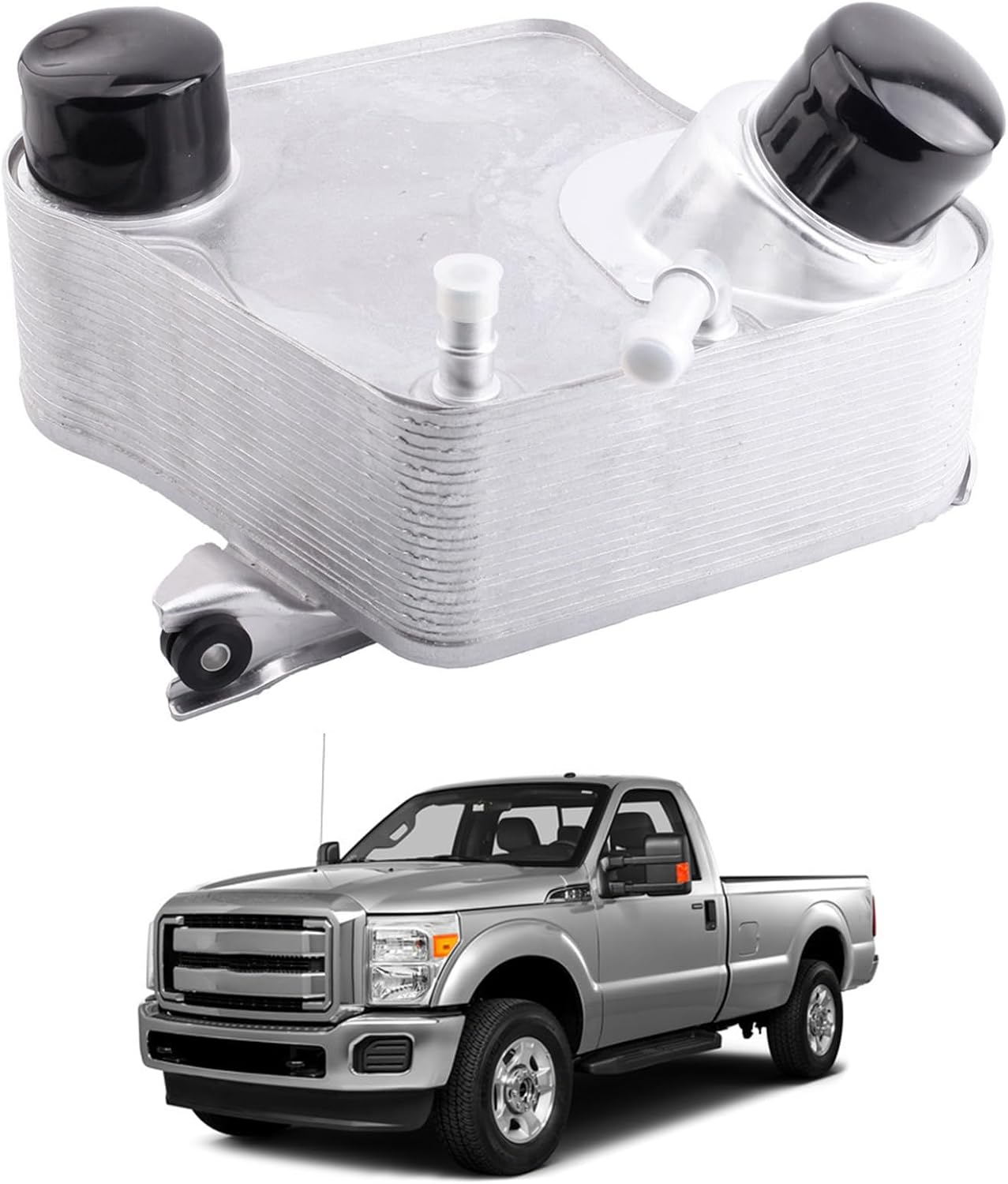 BC3Z-6K775-B aluminum Intercooler Engine Charge Air Oil Cooler Assembly Compatible with 2011-2016 Ford F250 F350 F450 F550 Super Duty 6.7L V8 918-967 BC3Z6K775B
