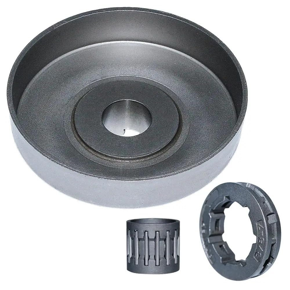 Llanta de piñón de tambor de embrague de 3/8 "7T con Kit de rodamiento de agujas apto for motosierra H 281 288 394 5036259-03