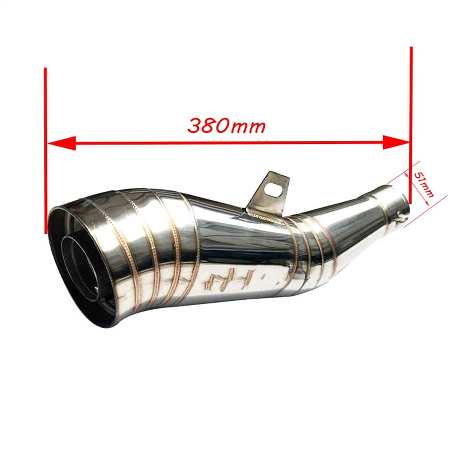 Motorrad Schalldämpfer Für Xsr155 Für CBR250 Für CB400 Für GSXR600 Für EN250 GP 38 MM 51 MM Rohr Schalldämpfer System Escape Moto Motorrad Auspuff Slip On