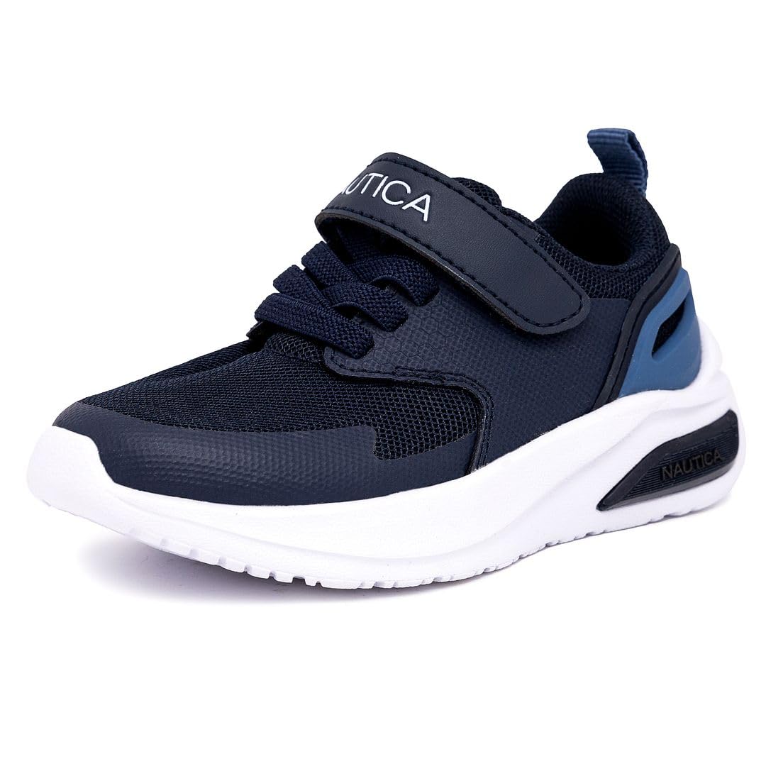 Nautica Kids Fashion Sneaker Athletic Running Shoe with One Strap |Boys - Girls|(Toddler/Little Kid)