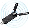 5400mbps WiFi Dongle | 3.0 WiFi 6E Adapter | USB Network | Wireless Gigabit with Network Card Tri-Band 2.4G/5G/6G WPA3 Encryption | Receiver External Antenna | Support Windows 11/10