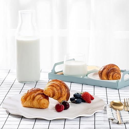 Miniatura 6 de Platos llanos de melamina, juego de 6, platos llanos de melamina 100% de melamina de 9.875 pulgadas para uso diario, irrompibles y ligeros, color