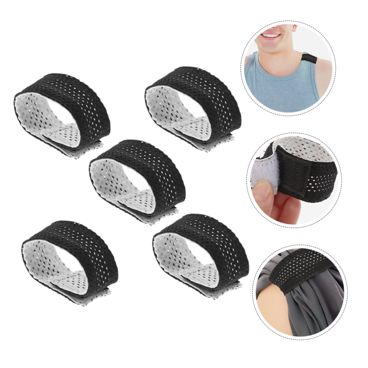 BESPORTBLE Soccer Sleeve Straps Football Sleeve Holders Elastic Band Binding Band Adjustable Straps Cuff Accessory for Sports