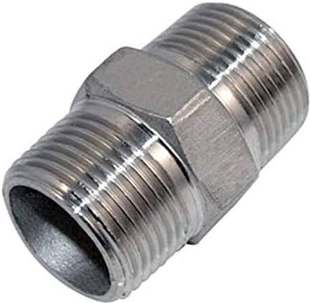 Attractive Craft Store Hex Nipple 1/2 Inch to 1/2 Inch Male Threaded Brass Chrome Plated pipe connector 2 PCS (B0CRRYQMR3) Amazon Price History, Amazon Price Tracker
