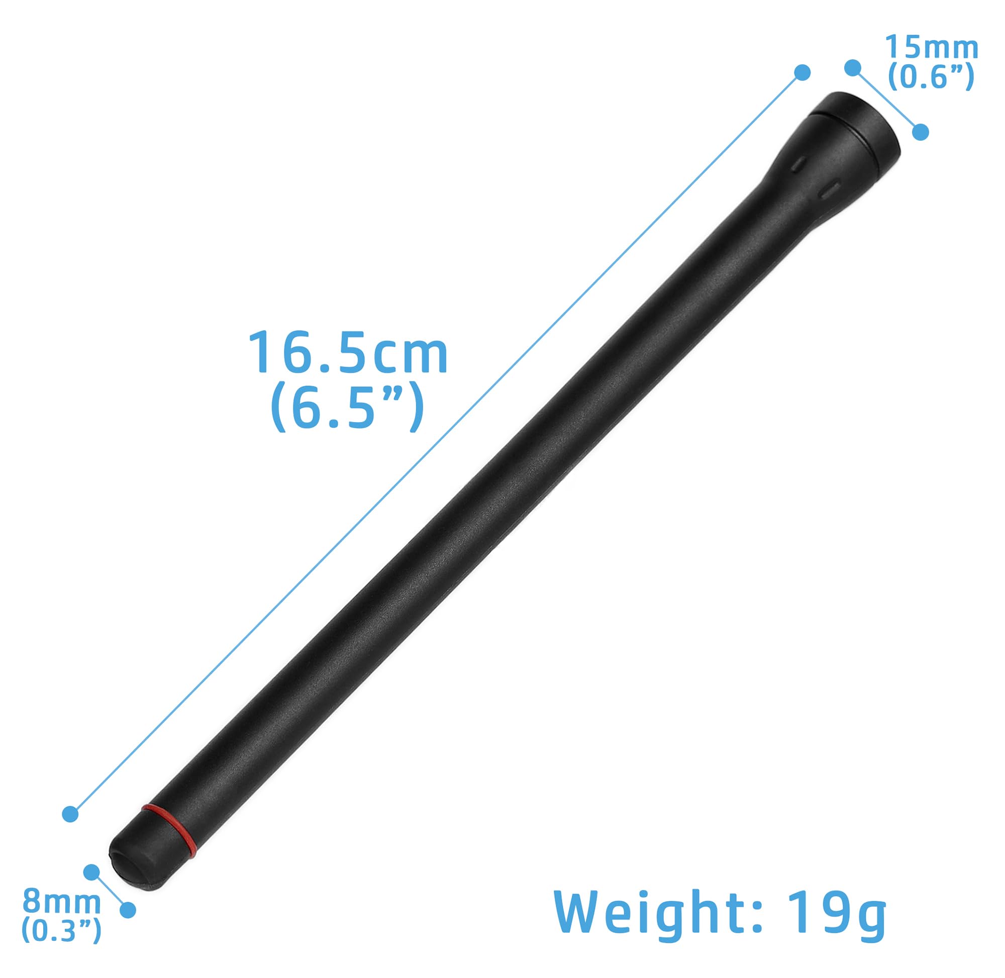 5X VHF 136-174MHz SMA maschio Antenna FA-SC55V FA-SC58V per radio Icom, 6,5" | Compatibile con Icom Radio IC-F3 IC-F11 IC-F30 IC-F70 IC-F1000 IC-F2000 IC-F3001 IC-F3021T IC-M2A IC-M3A IC-M37