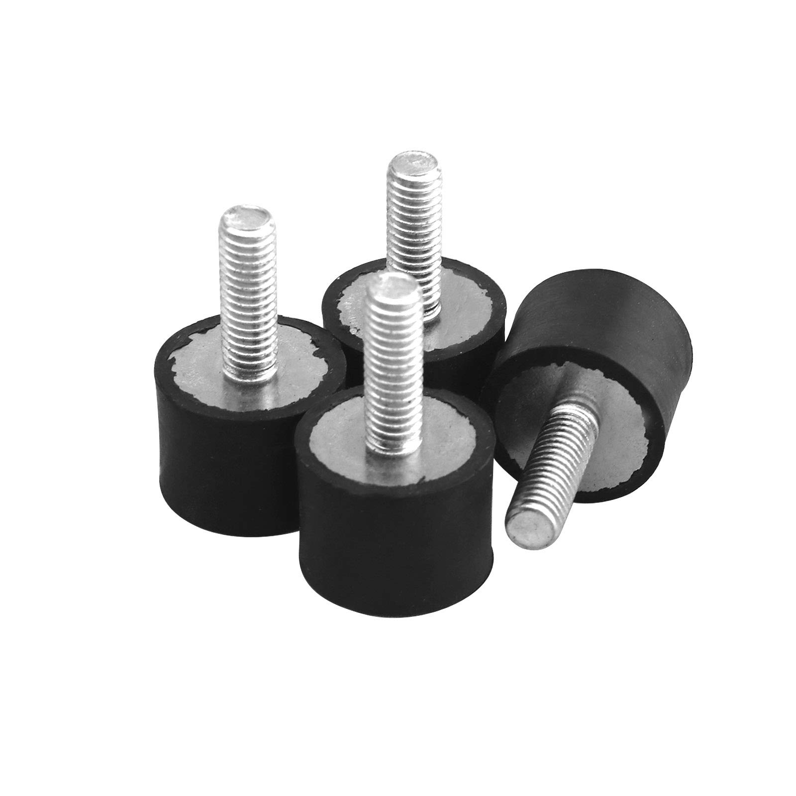 Create Idear 4Pcs Rubber Mounts M6 Absorber Anti Vibration Isolator Bobbin Male Female Boat Car Silent Block Damper
