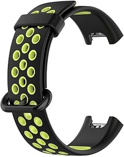 Silicone Strap for Xiaomi Mi Watch 2 Lite/Redmi 2 Sport Breathable (Black Yellow)
