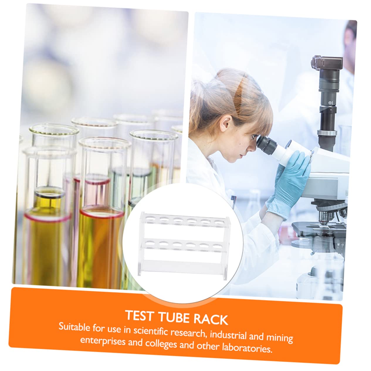 6stücke Transparenter Testglashalter Stabiler Stand Für Laboranwendungen Für Versuchsanordnungen Und Aufbewahrung Von Kleinigkeiten