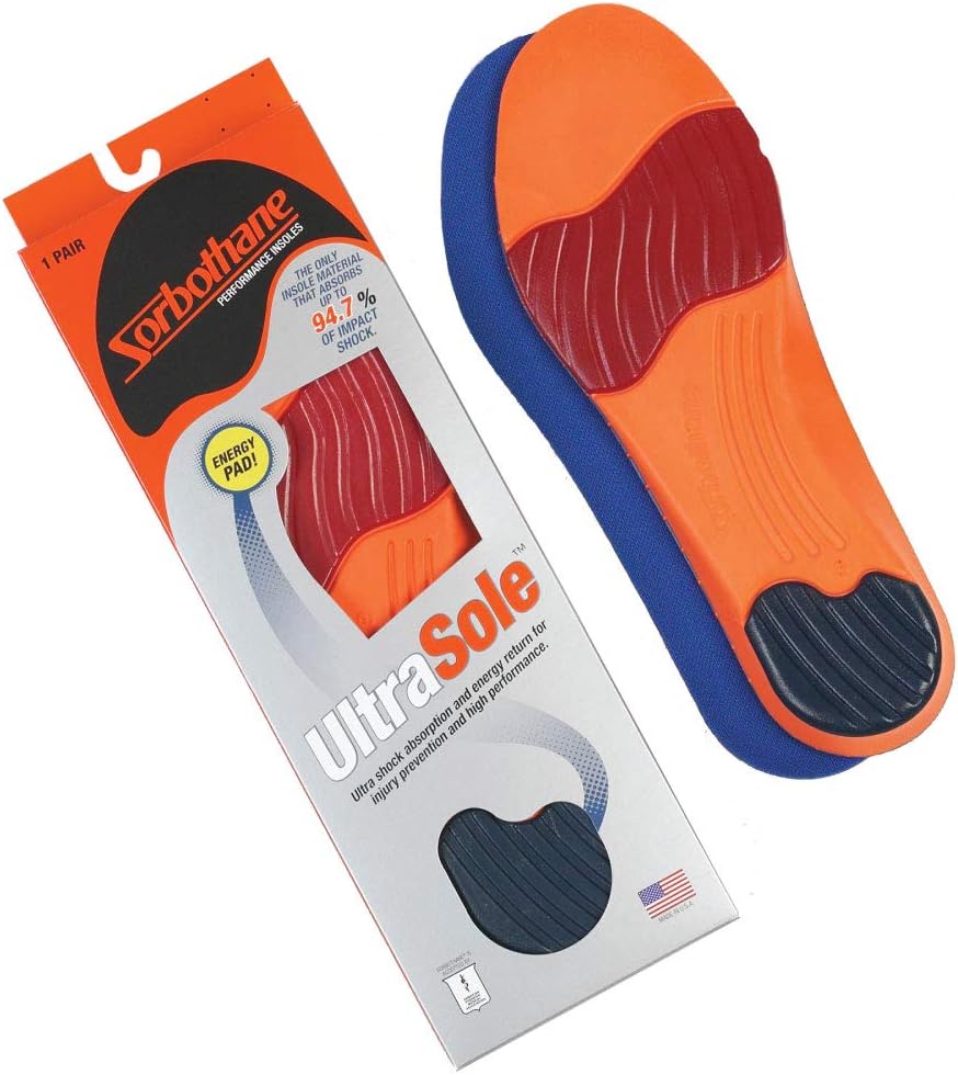 Sorbothane Ultra Sole Insole W 12, M 9.5-10.5 (Metric 42-44) - E