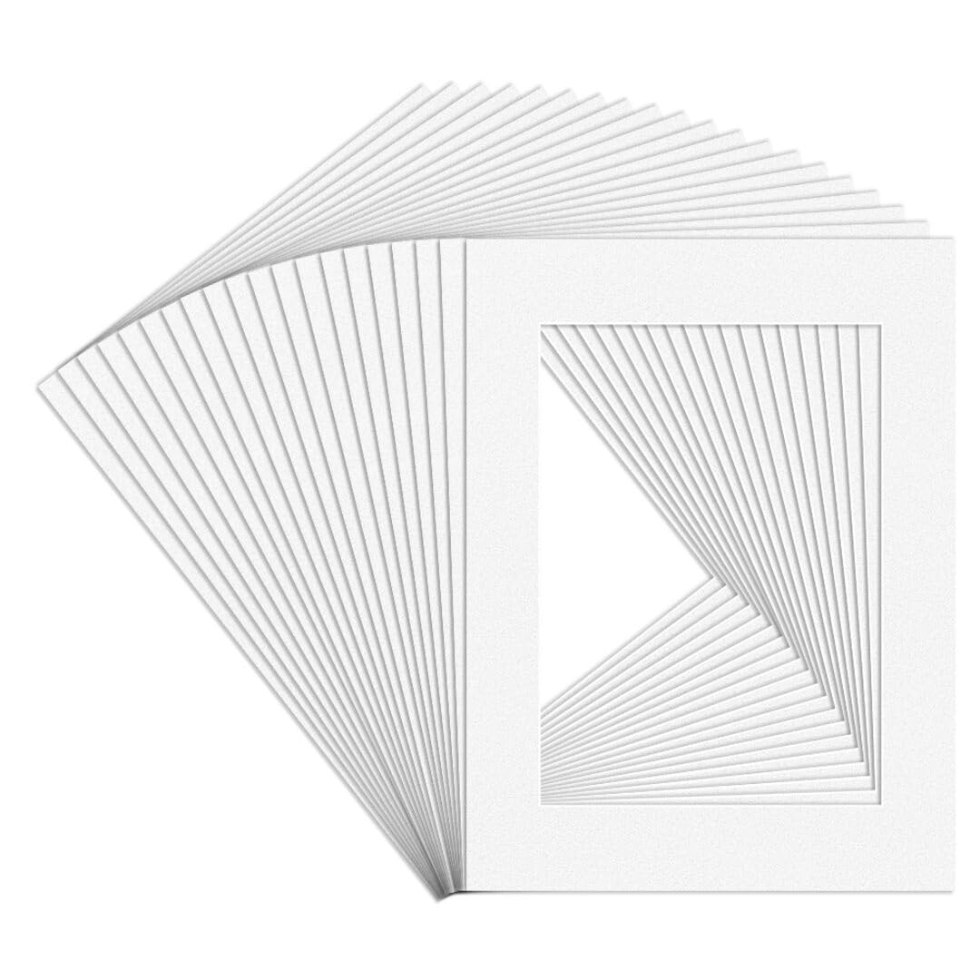Procut Global White 16x12" Picture Mounts - Fits A4 Photo Size โ image 1